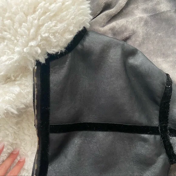 Lioness PU FAUX FUR LINED LEATHER JACKET - Picture 2 of 9